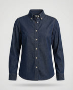 Damen Langarmhemd aus Denim