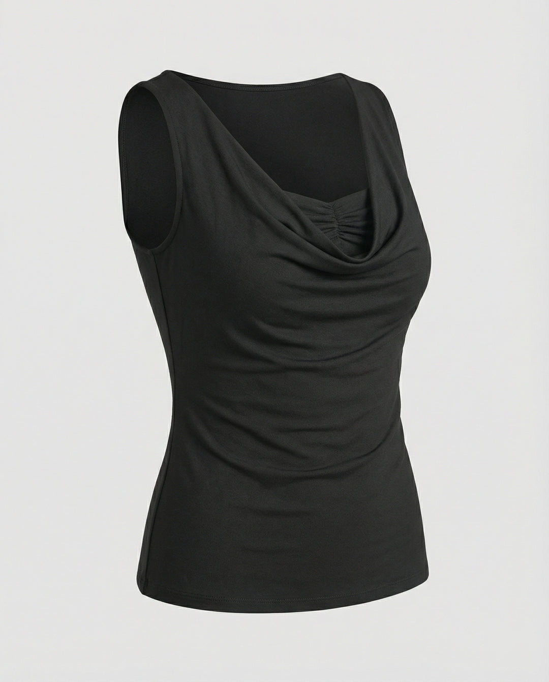 Damen Drapierter Front Ärmelloses Top R&B
