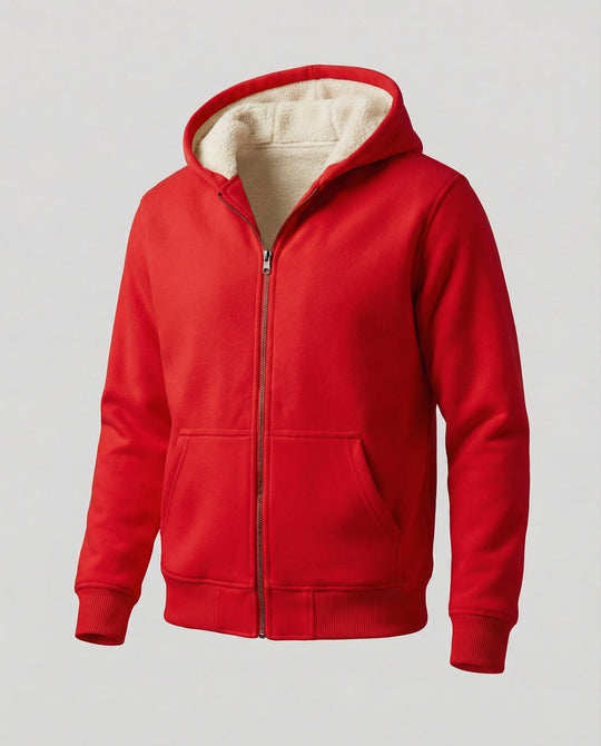 R&B | Warmer Fleecegefütterter Winterhoodie für Herren