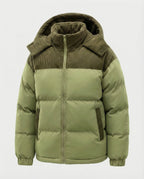 R&B | Casuale Kapuzenjacke mit Puffern und Farbblockdesign