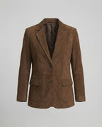 R&B | Wildlederjacke Klassische Braune Jacke