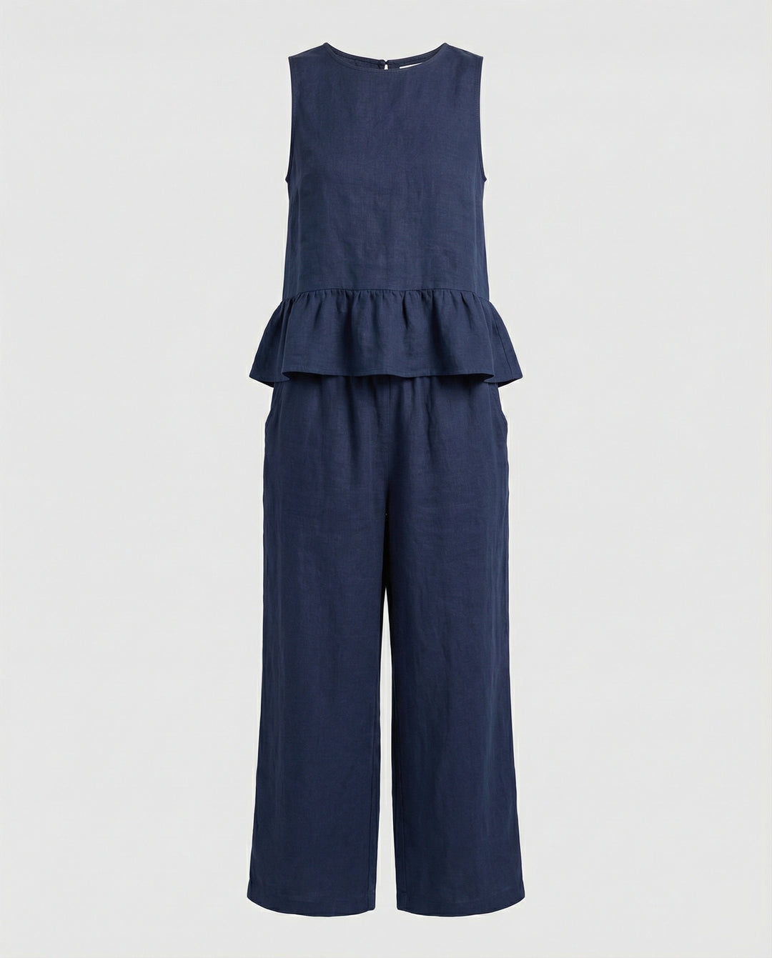 Damen Zweiteiler Set Volanttop & Palazzohose