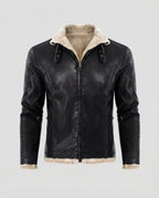 Herren Lederjacke mit warmem Innenfutter