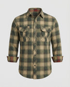 Herren Langarmhemd Herren Flanell