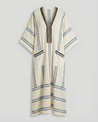 Leinen Kaftan Maxikleid Damen