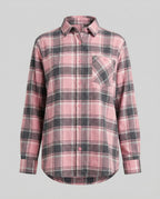 Damen Hemdjacke Flanell lang