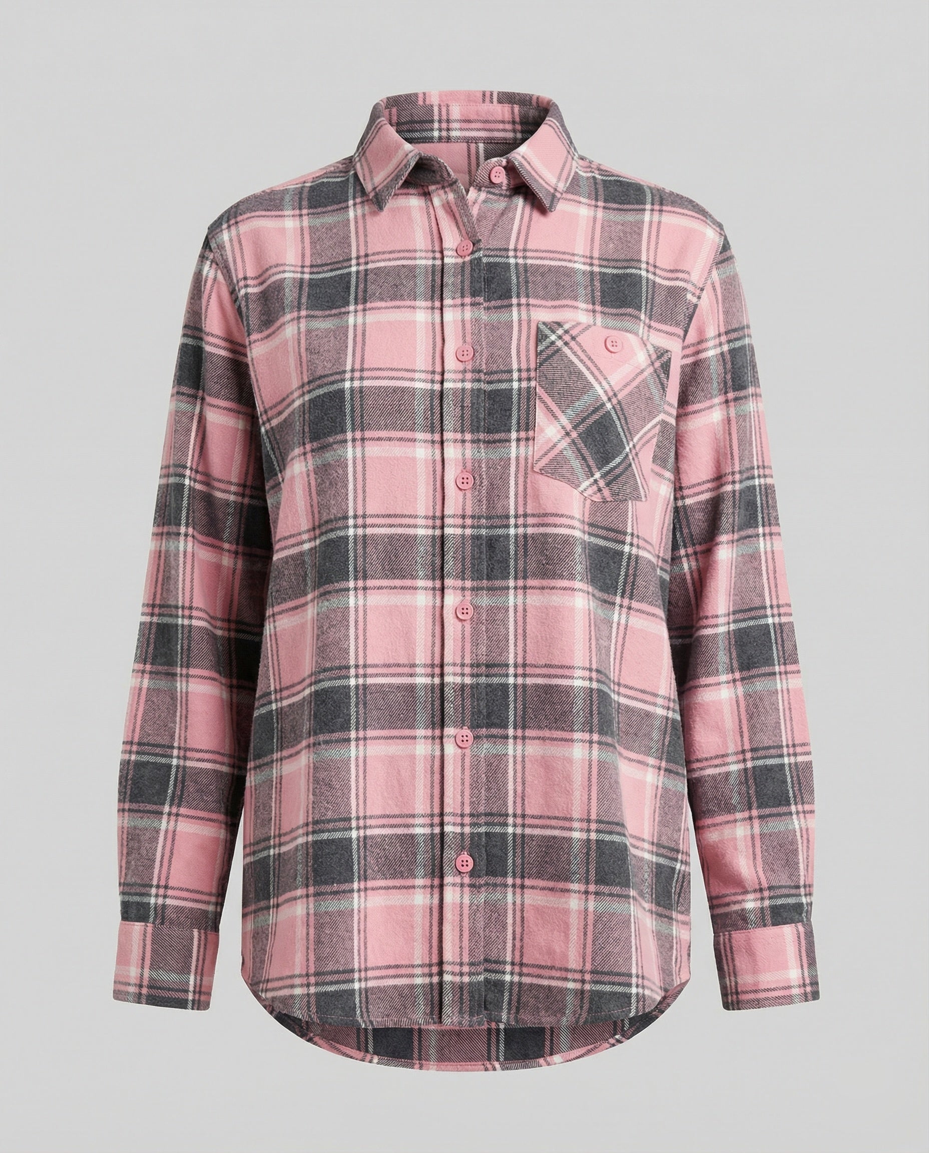 Damen Hemdjacke Flanell lang