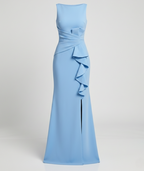 Damen Abendkleid lang mit Schlitz
