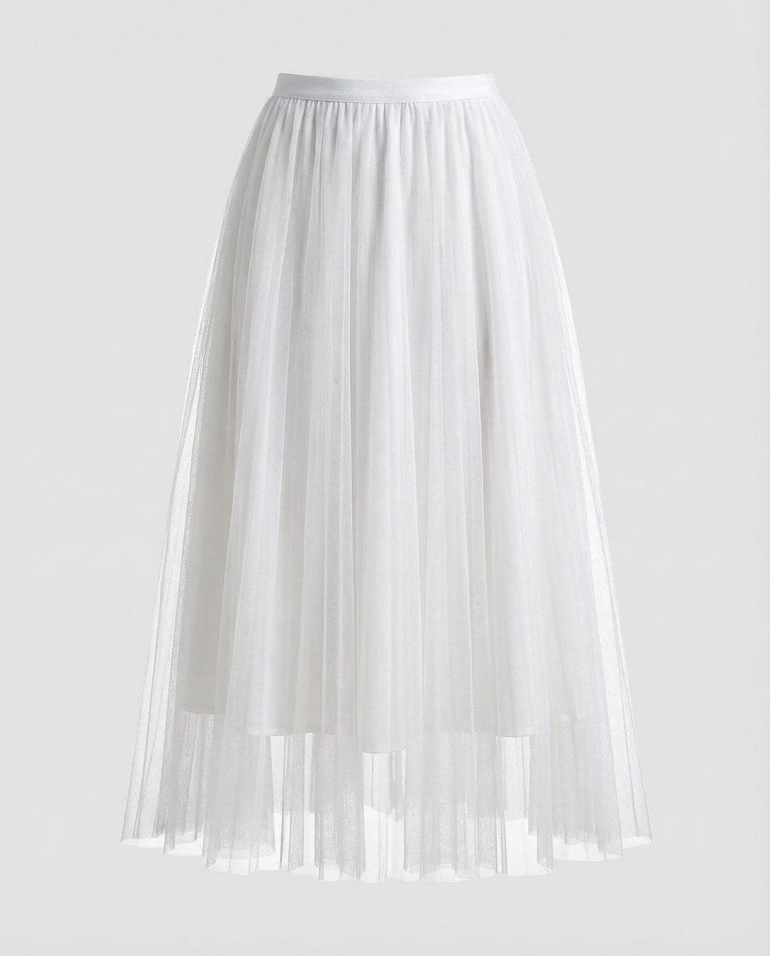 langer, bauschiger Tutu-Tüllrock, fließend, trapezförmig, für Damen, lässig, weich