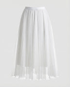langer, bauschiger Tutu-Tüllrock, fließend, trapezförmig, für Damen, lässig, weich