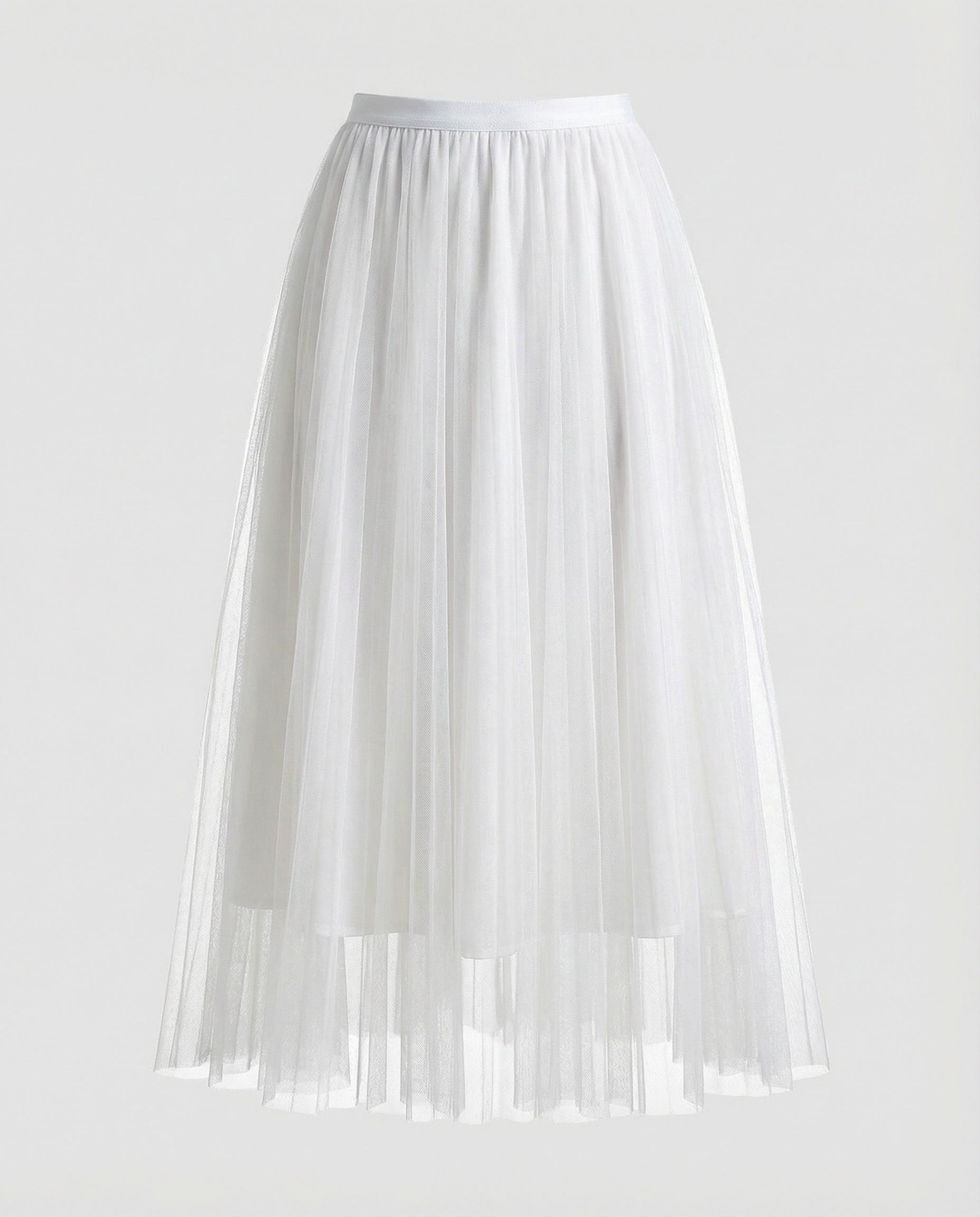 langer, bauschiger Tutu-Tüllrock, fließend, trapezförmig, für Damen, lässig, weich