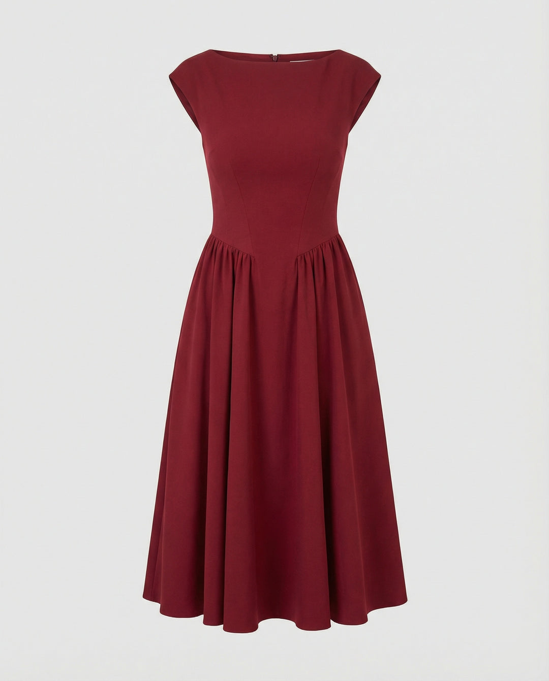 Damen Midikleid mit Tellerrock