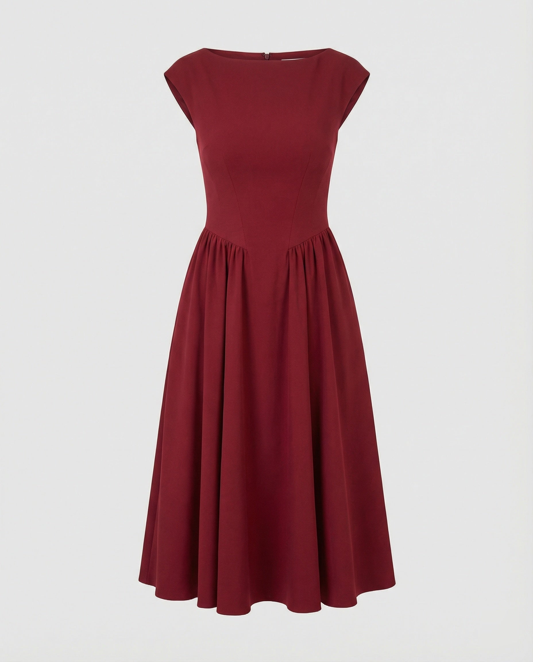 Damen Midikleid mit Tellerrock