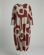 Damen Jerseykleid lang Print