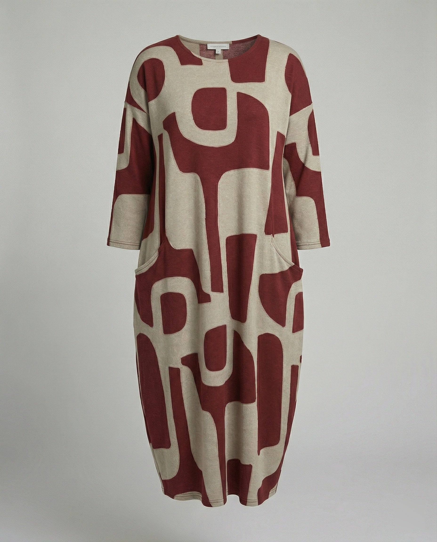 Damen Jerseykleid lang Print