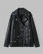 Damen Lederjacke Schwarz Perfecto