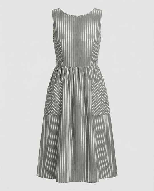 Freizeitkleid Damen Midikleid A-Linie