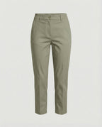 Damen Cropped Stoffhose modisch geschnitten