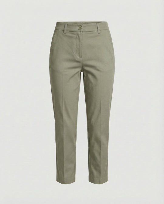 Damen Cropped Stoffhose modisch geschnitten
