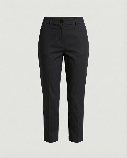 Damen Cropped Stoffhose modisch geschnitten