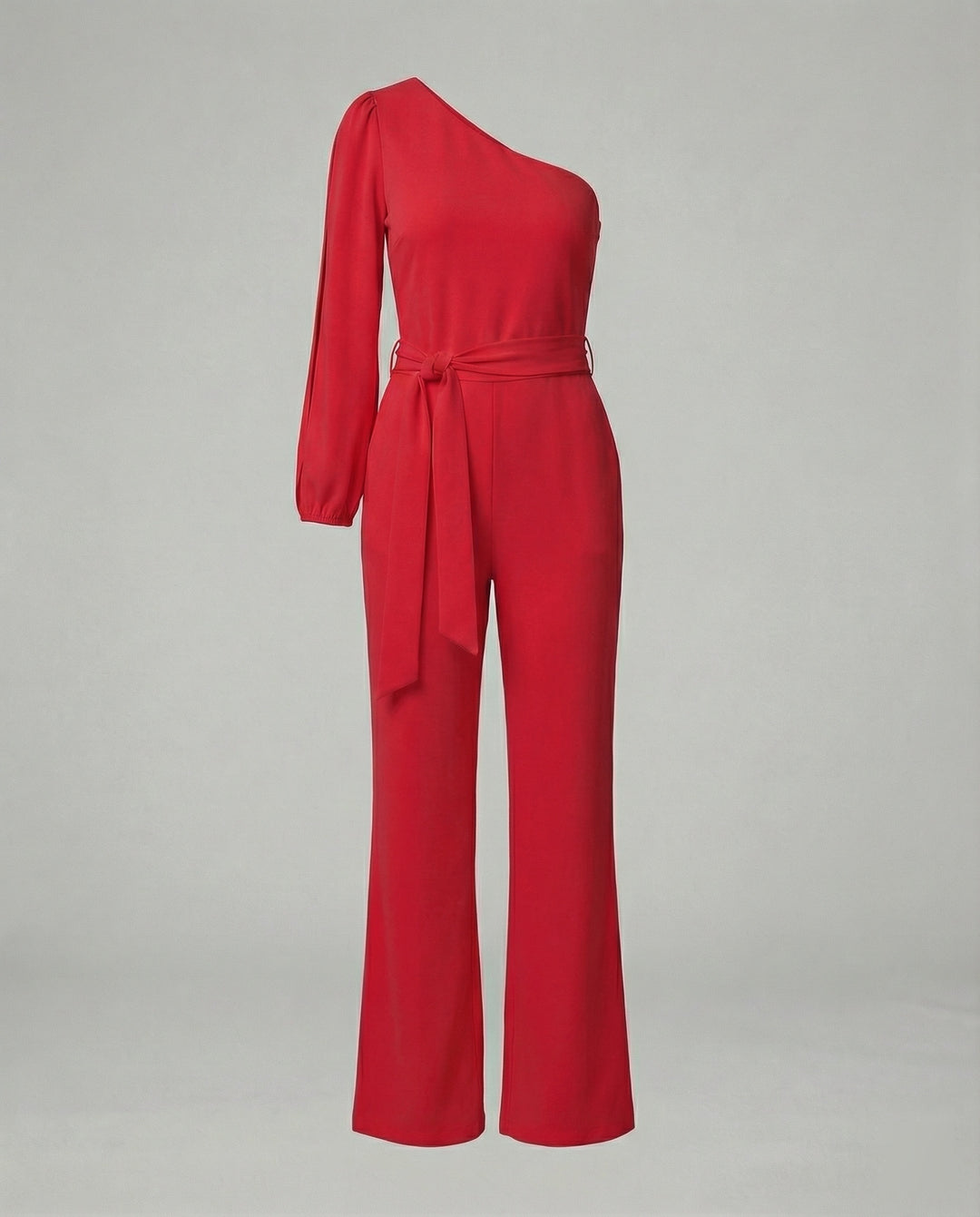 Damen Luxuriöser Overall mit Schleifengürtel & Funkelnden Details | R&B