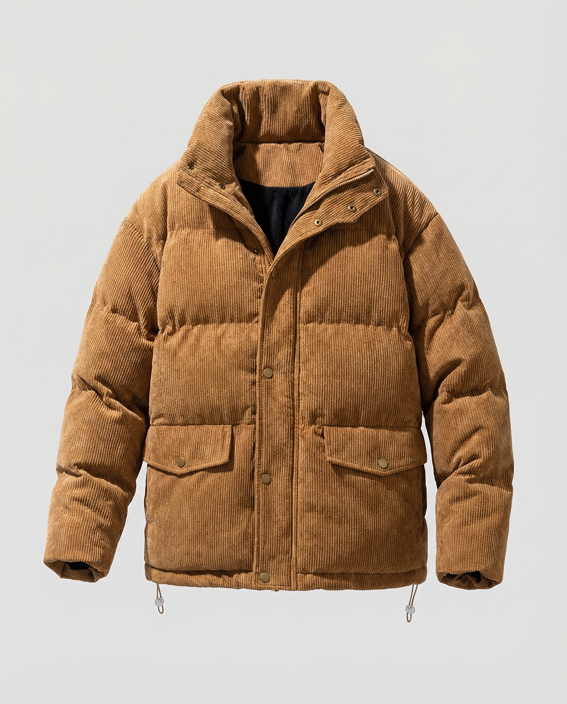 R&B | Trendige Winter-Cord-Steppjacke für Männer