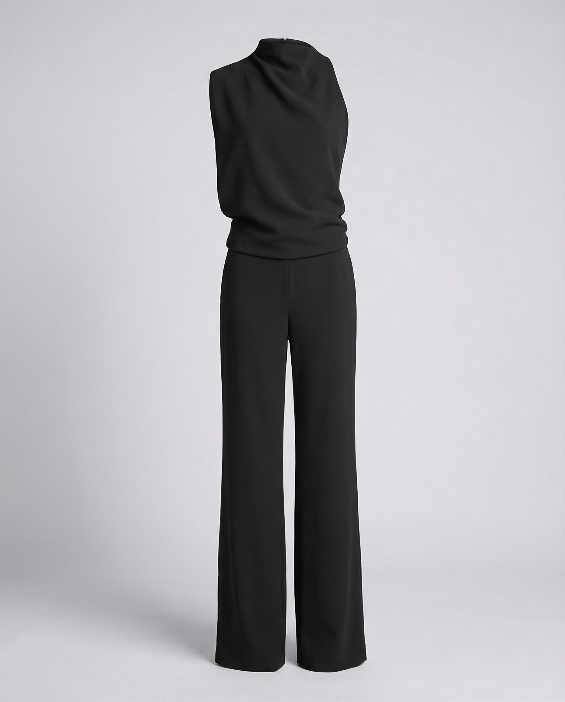 Eleganter Jumpsuit mit Rundhalsausschnitt für Alltag & Besondere Anlässe - R&B