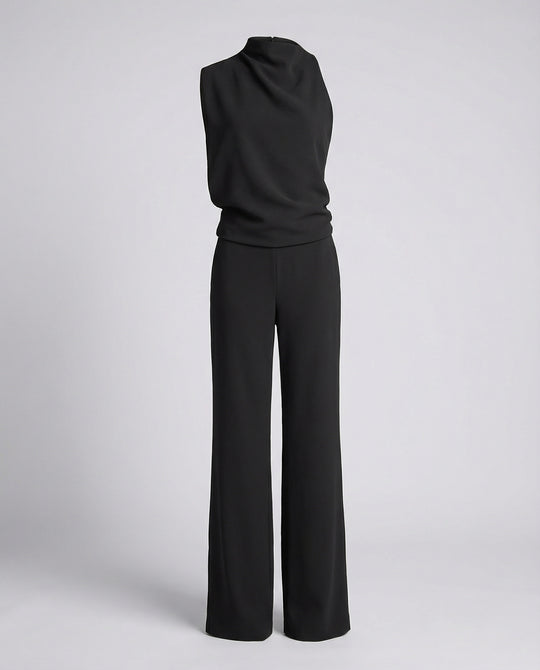 Eleganter Jumpsuit mit Rundhalsausschnitt für Alltag & Besondere Anlässe | R&B