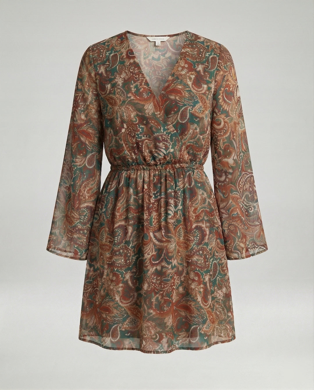Blumenkleid Damen Paisley Minikleid