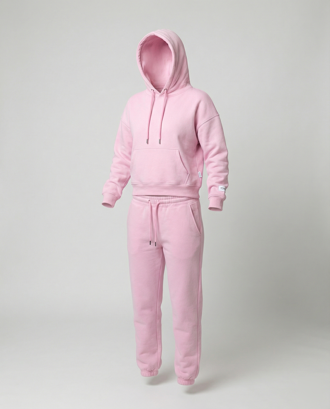 Damen sportlicher Freizeitsatz mit Kapuzenpullover und bequemen Jogginghosen R&B