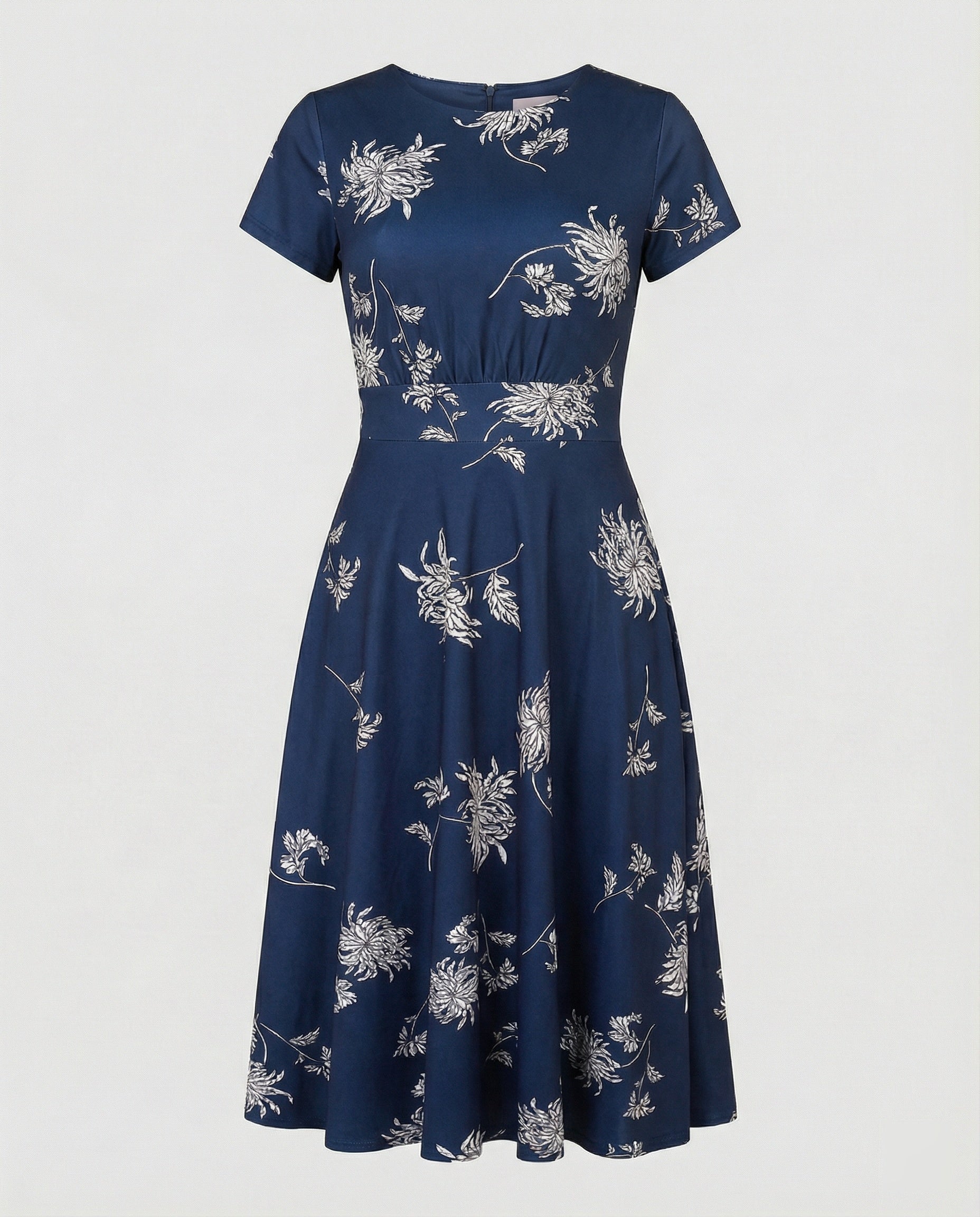 Damen Blumenkleid Midikleid Floral