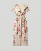 Freizeitkleid Damen Chiffon High Low