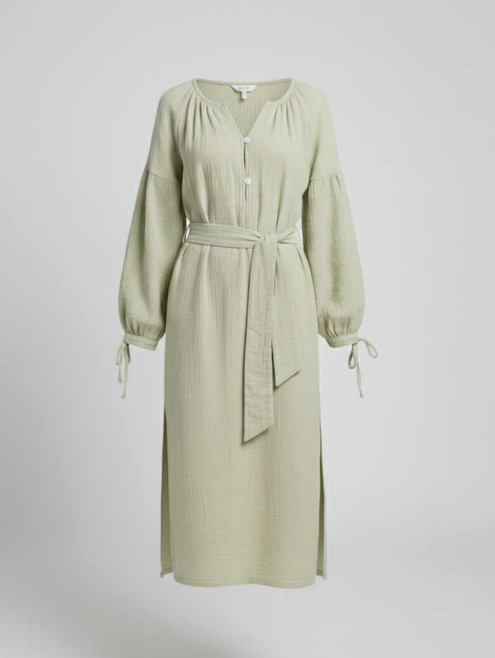 Musselin Maxikleid Sommer Damen