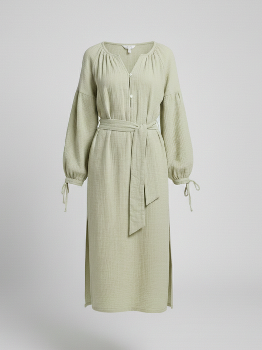 Musselin Maxikleid Sommer Damen