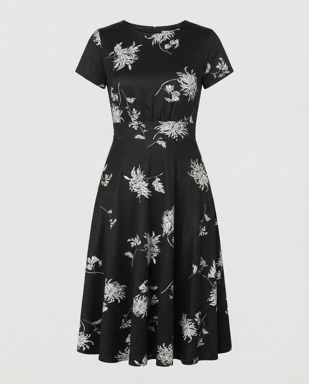 Damen Blumenkleid Midikleid Floral