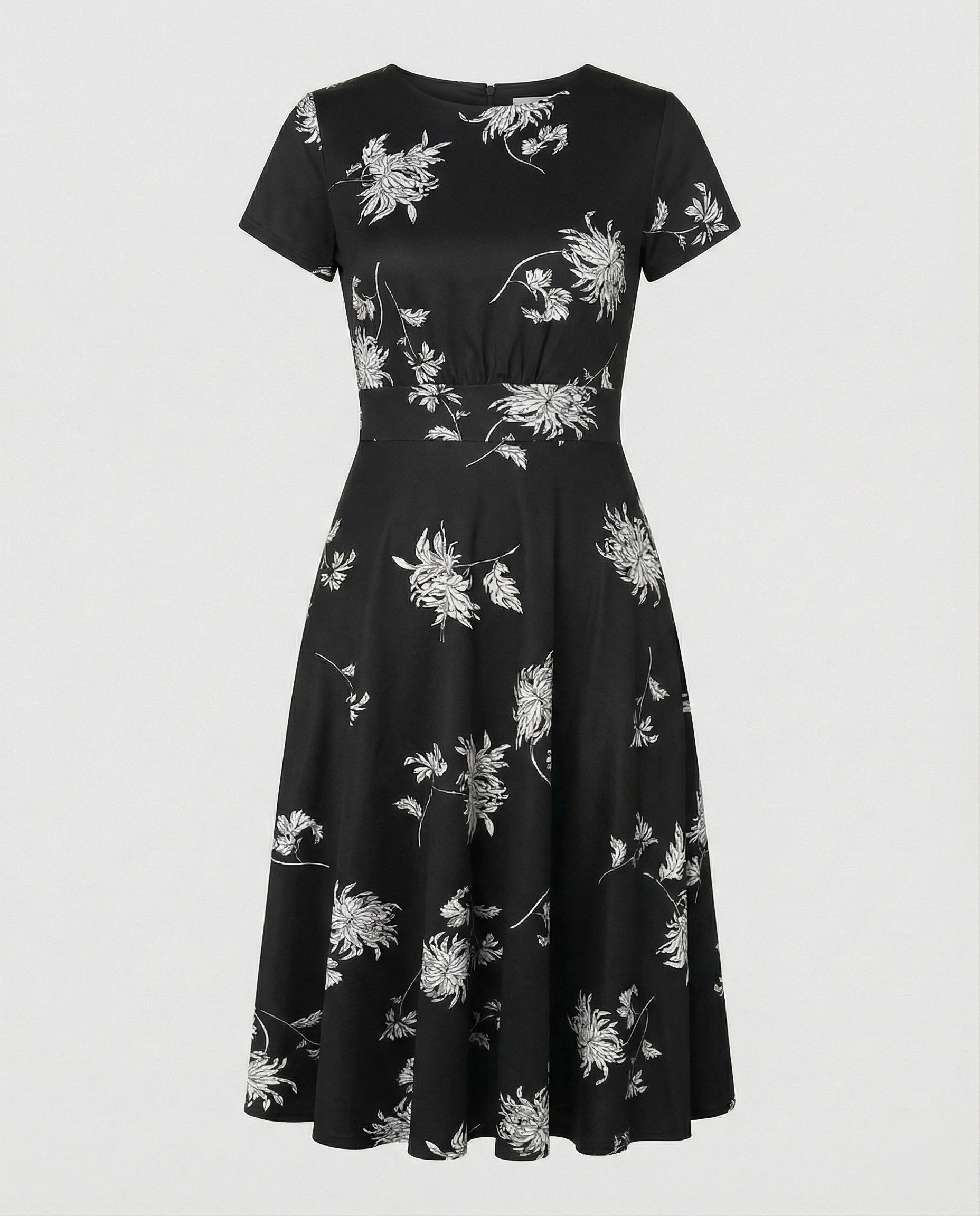 Damen Blumenkleid Midikleid Floral