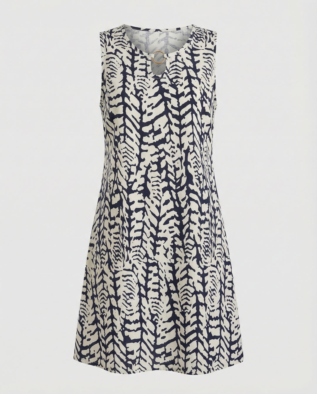 Freizeitkleid Damen Ärmelloses Kurzkleid