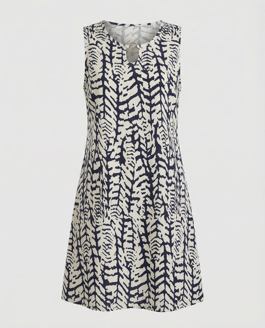 Freizeitkleid Damen Ärmelloses Kurzkleid