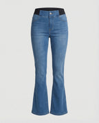Damen Schlagjeans High Waist mit Komfortbund