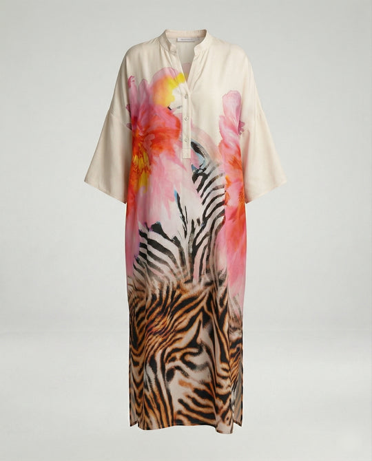 Damen Kaftan Maxikleid Print