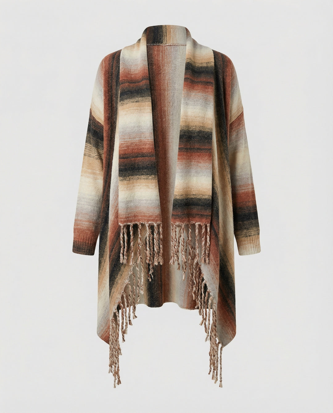 R&B | Schick Gestreifte Poncho Weste