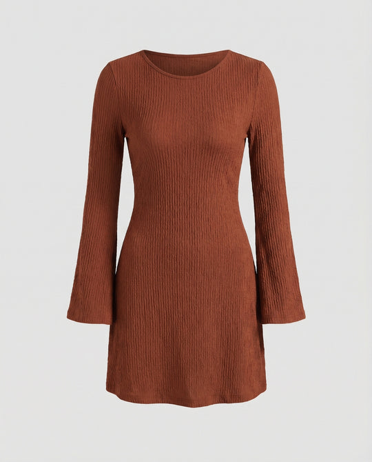 Damen Minikleid rückenfrei mit Bindeband