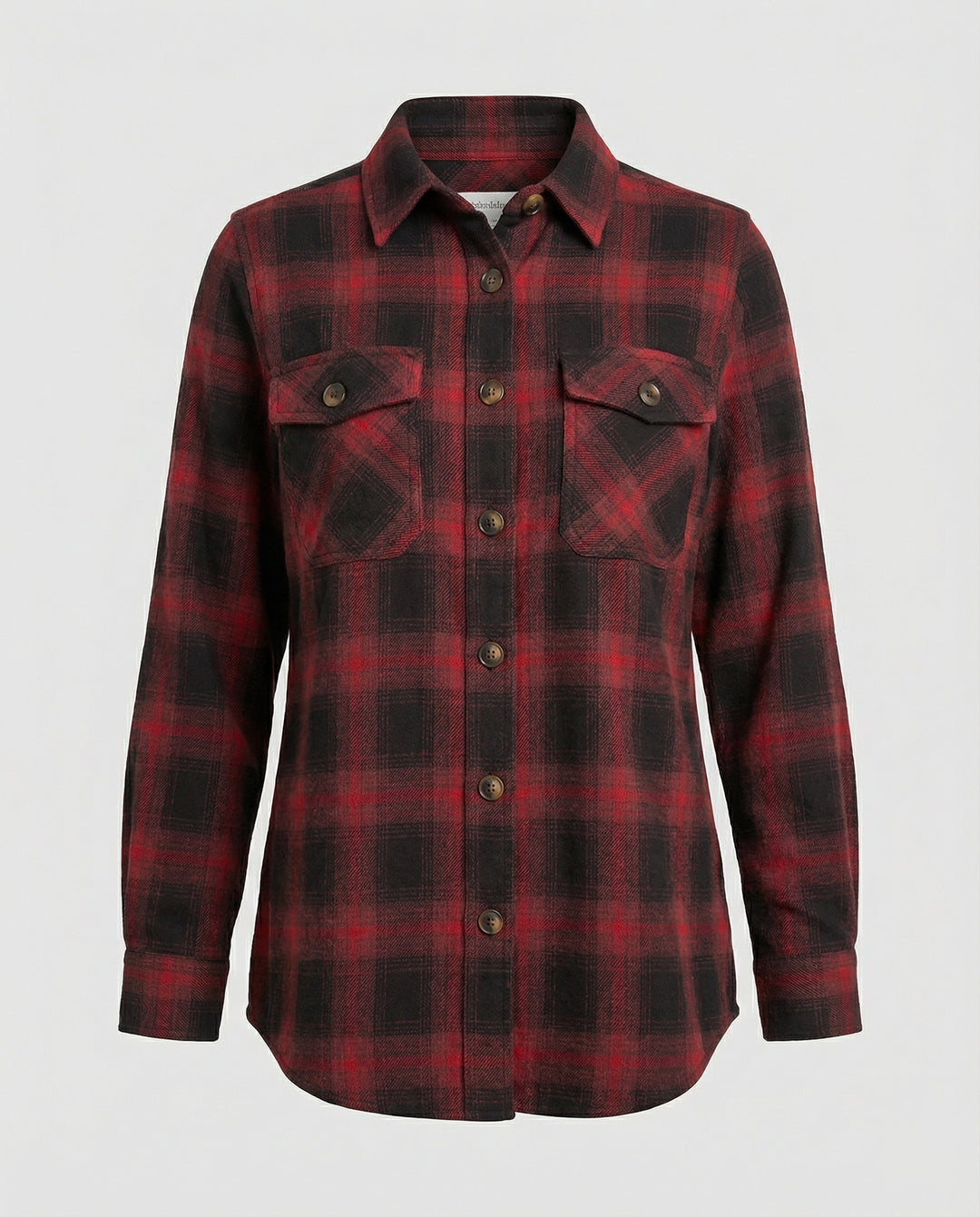 Damen Hemdjacke Flanell Karo