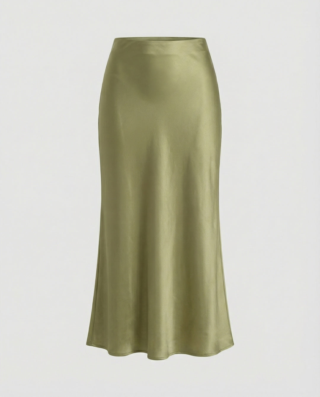 Damen Longskirt aus glattem Satin von R&B
