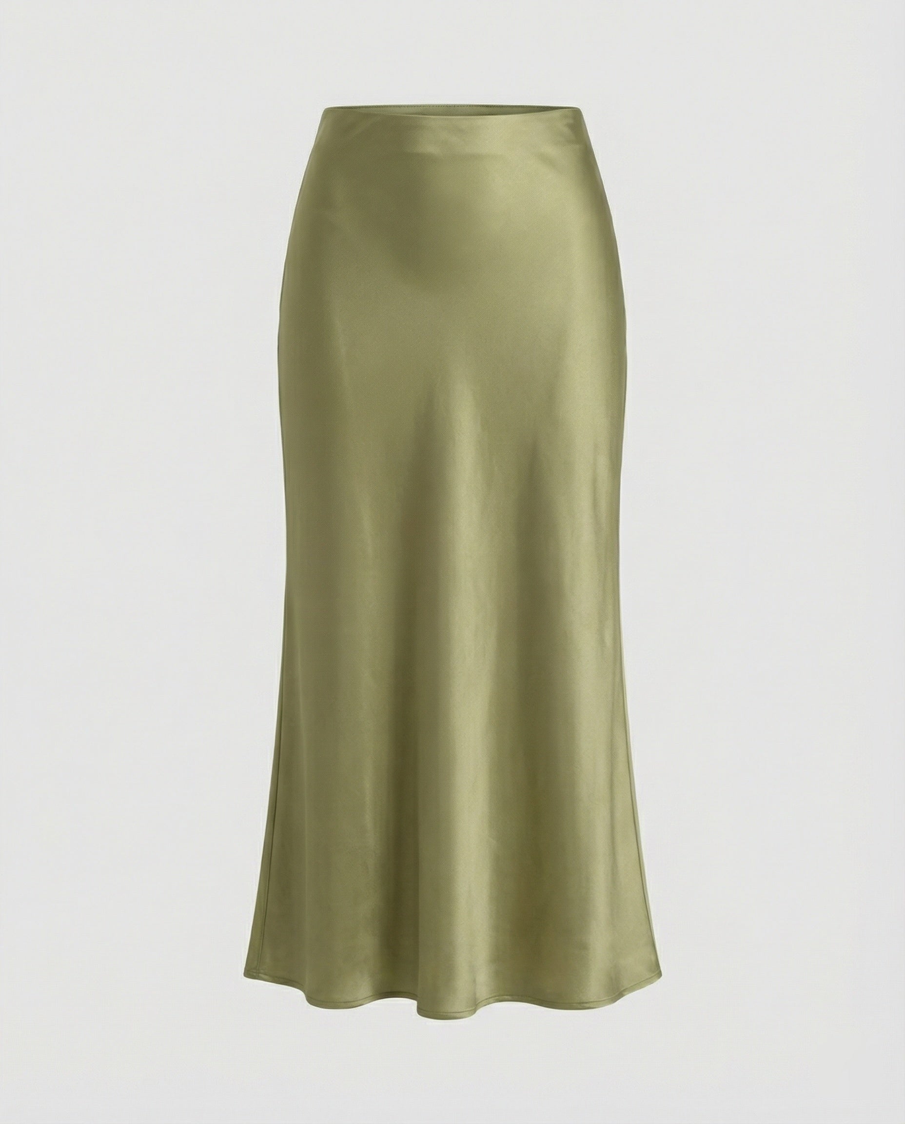 Damen Longskirt aus glattem Satin von R&B