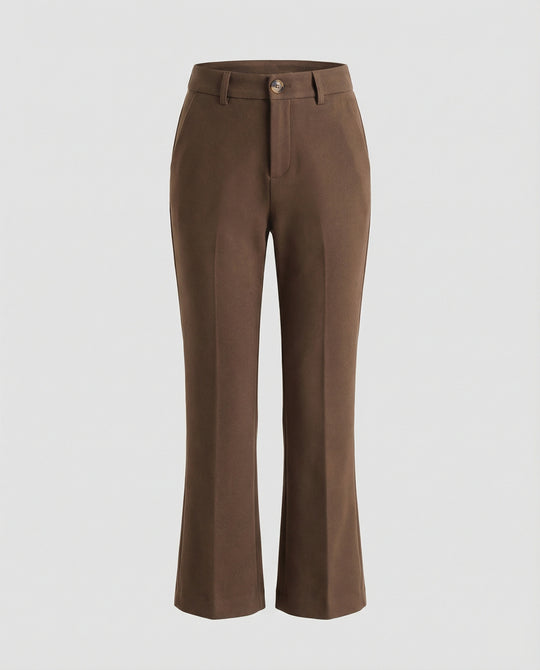 Damen Flared Stoffhose