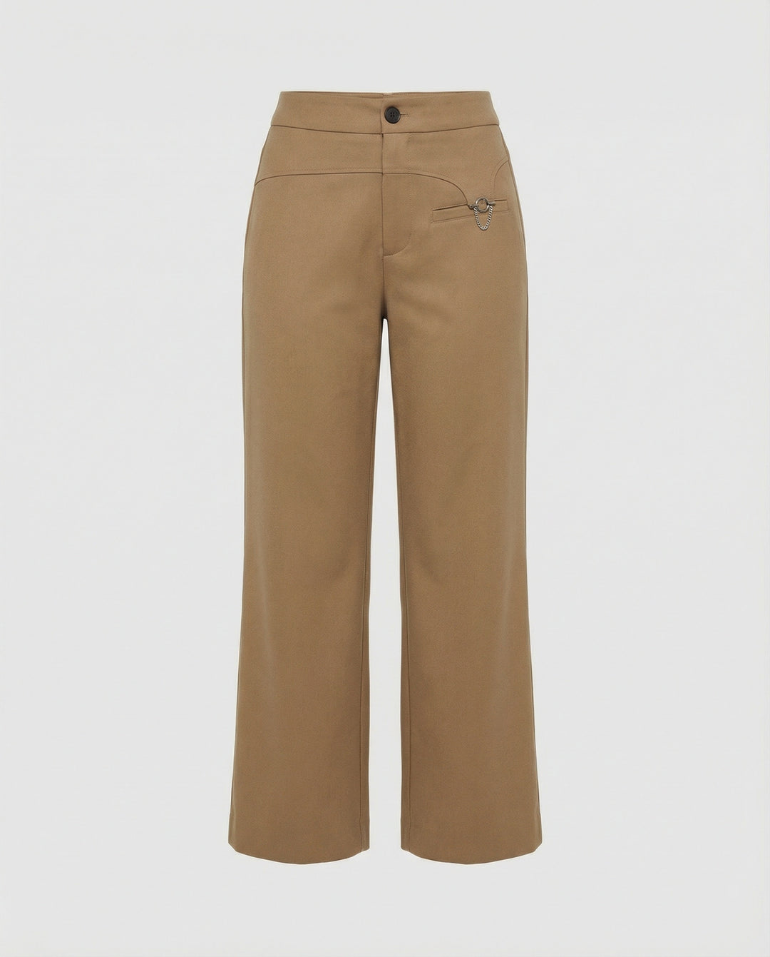 Damen Cropped Jeans weit geschnitten
