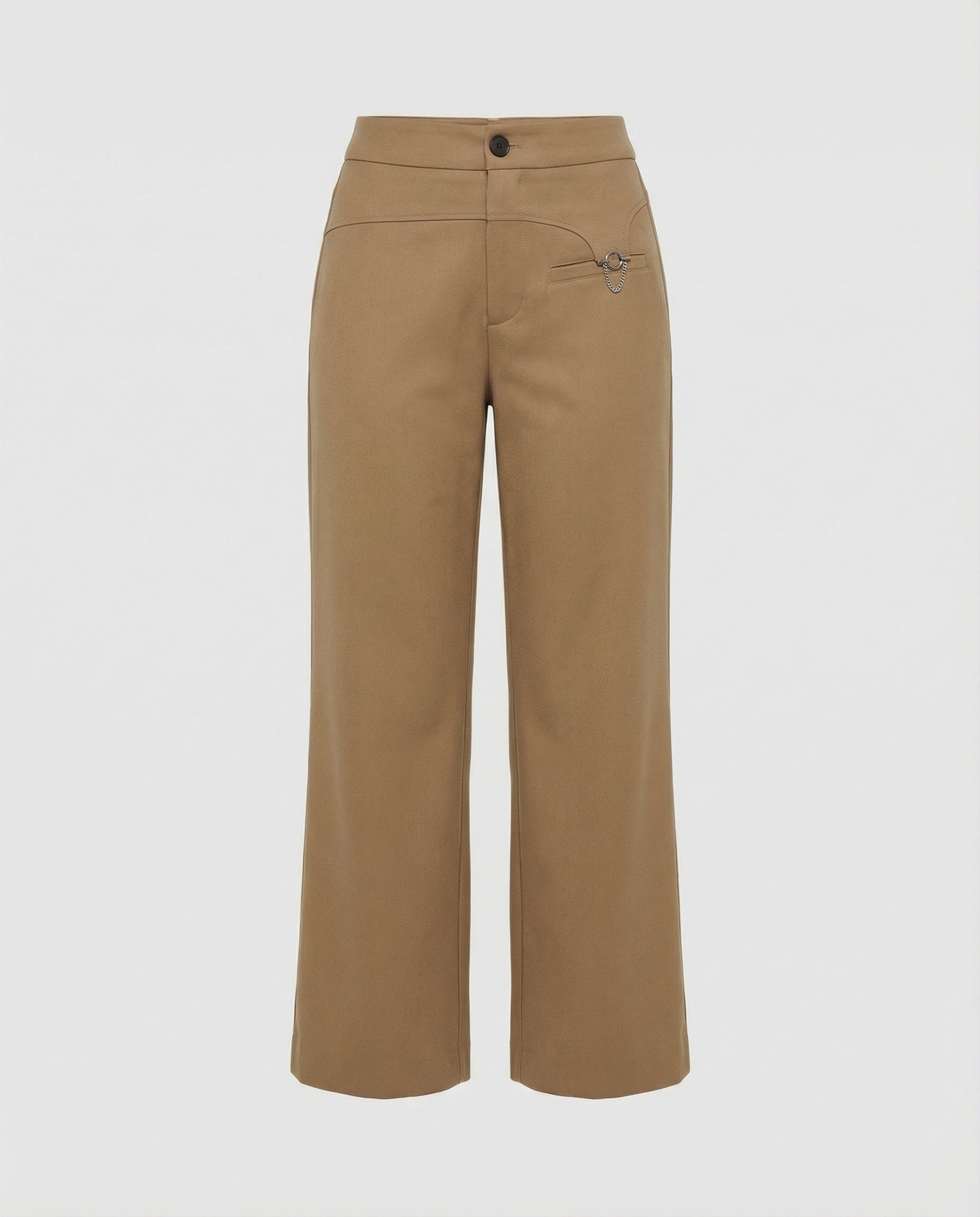 Damen Cropped Jeans weit geschnitten