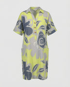 Damen Hemdkleid A-Linie mit Taschen