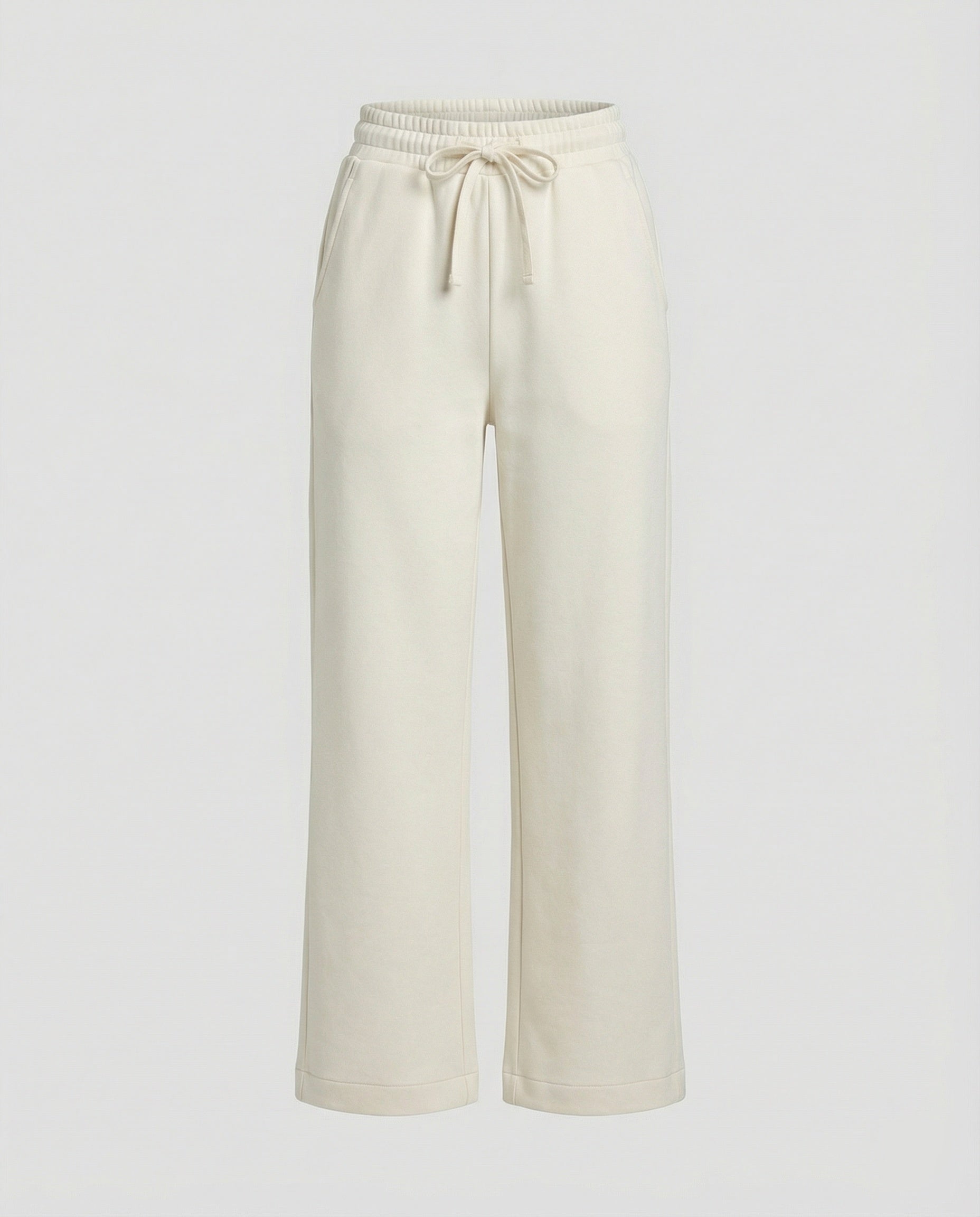 Damen Weite Stoffhose bequem mit elastischem Bund